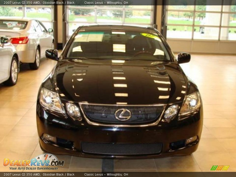 2007 Lexus GS 350 AWD Obsidian Black / Black Photo #2