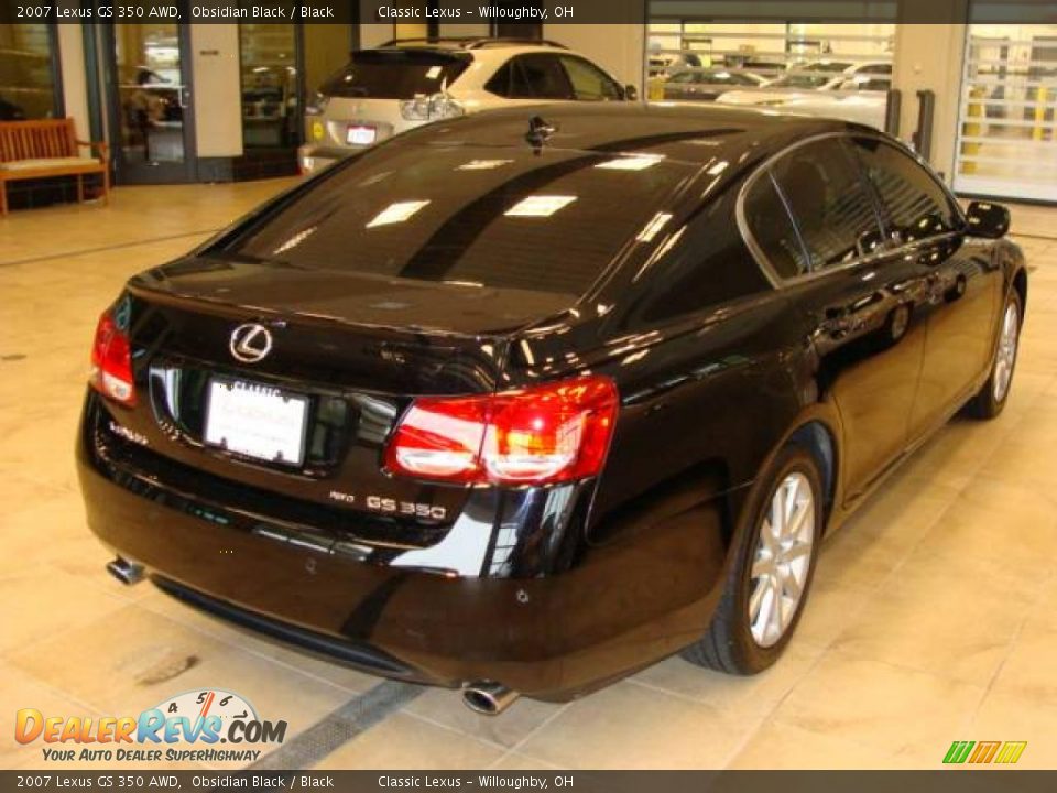 2007 Lexus GS 350 AWD Obsidian Black / Black Photo #5