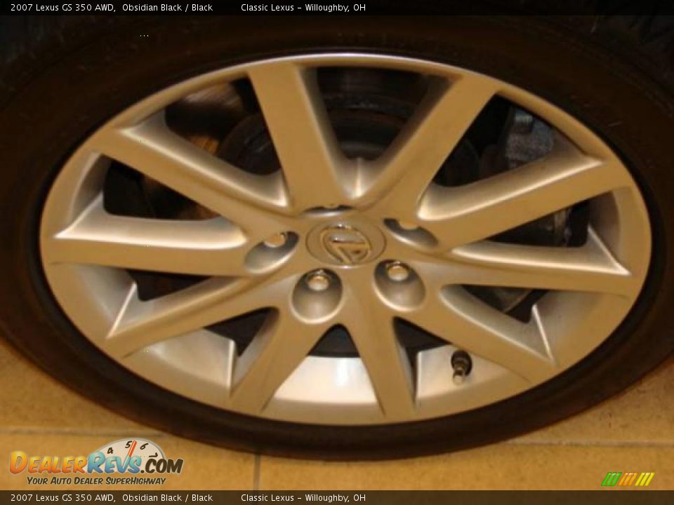 2007 Lexus GS 350 AWD Obsidian Black / Black Photo #6