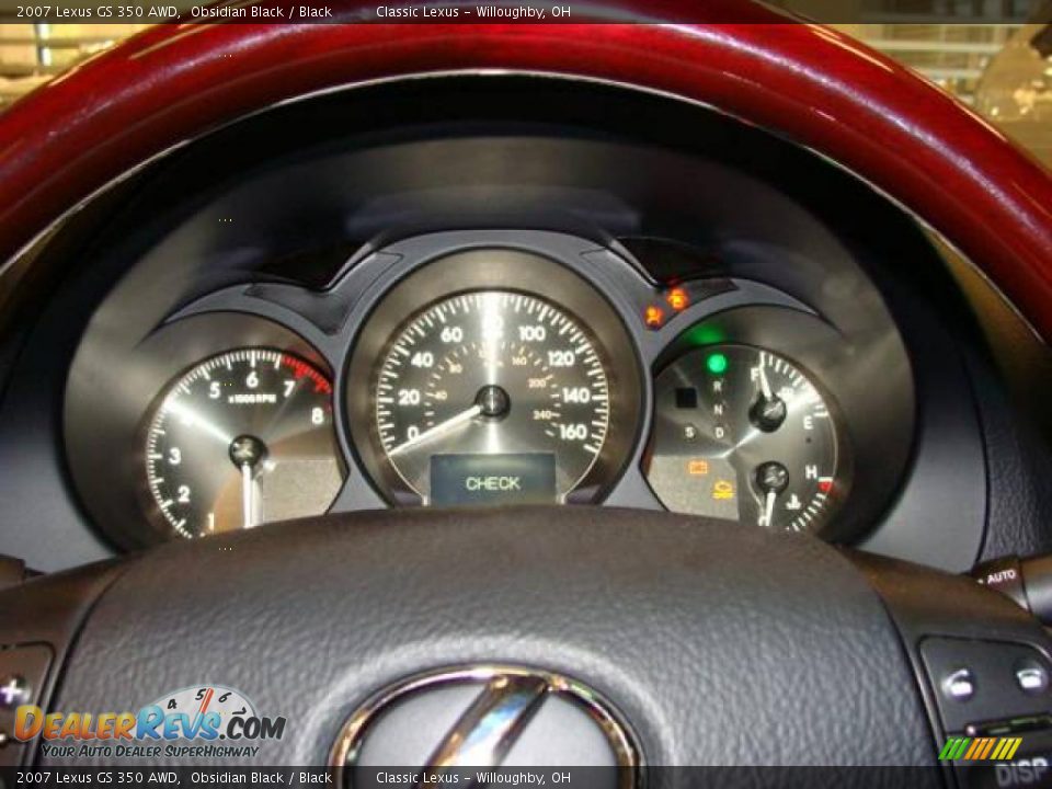 2007 Lexus GS 350 AWD Obsidian Black / Black Photo #11