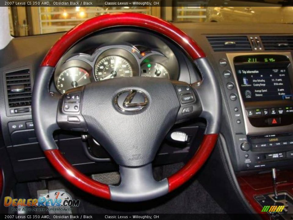 2007 Lexus GS 350 AWD Obsidian Black / Black Photo #12