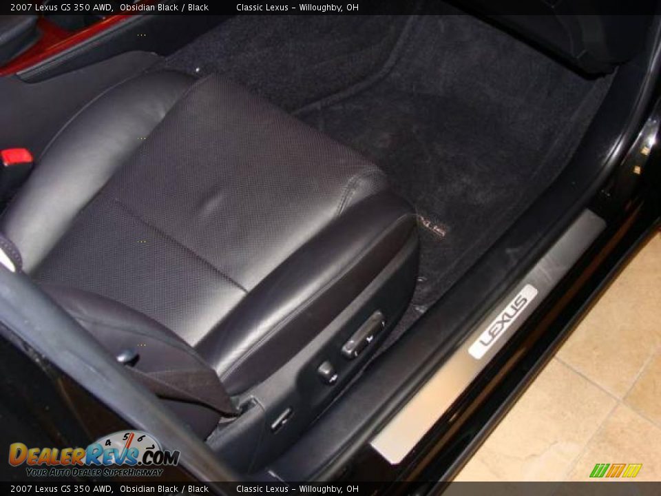 2007 Lexus GS 350 AWD Obsidian Black / Black Photo #18