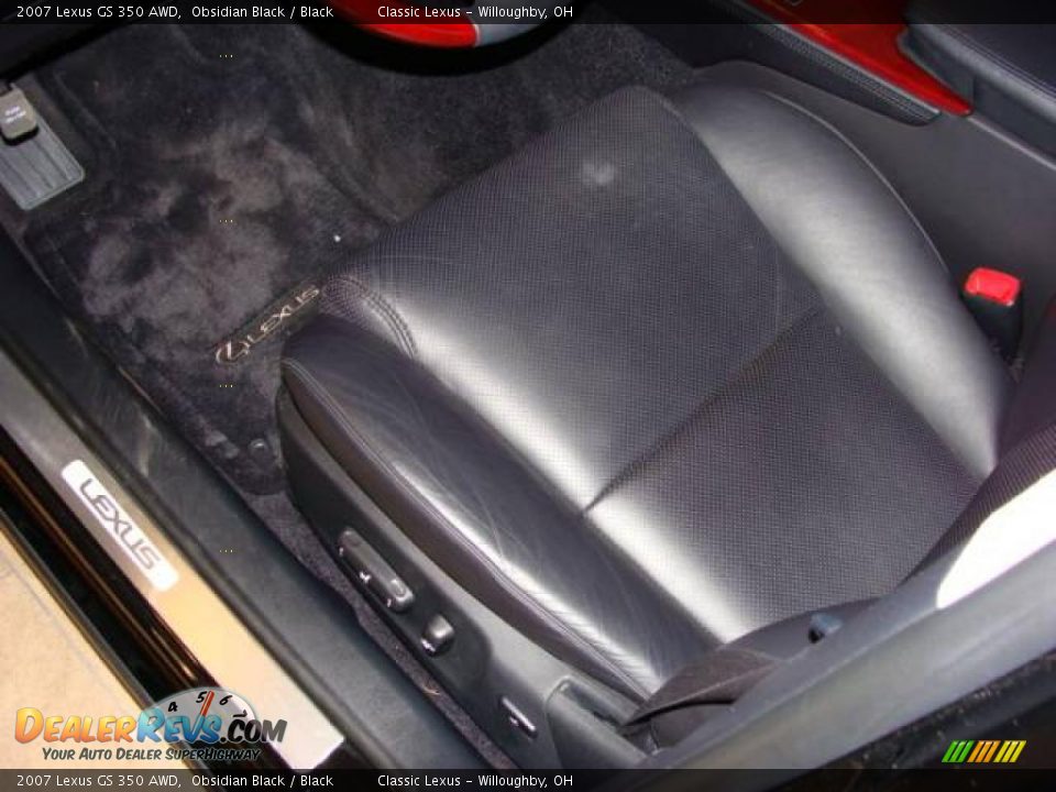 2007 Lexus GS 350 AWD Obsidian Black / Black Photo #25