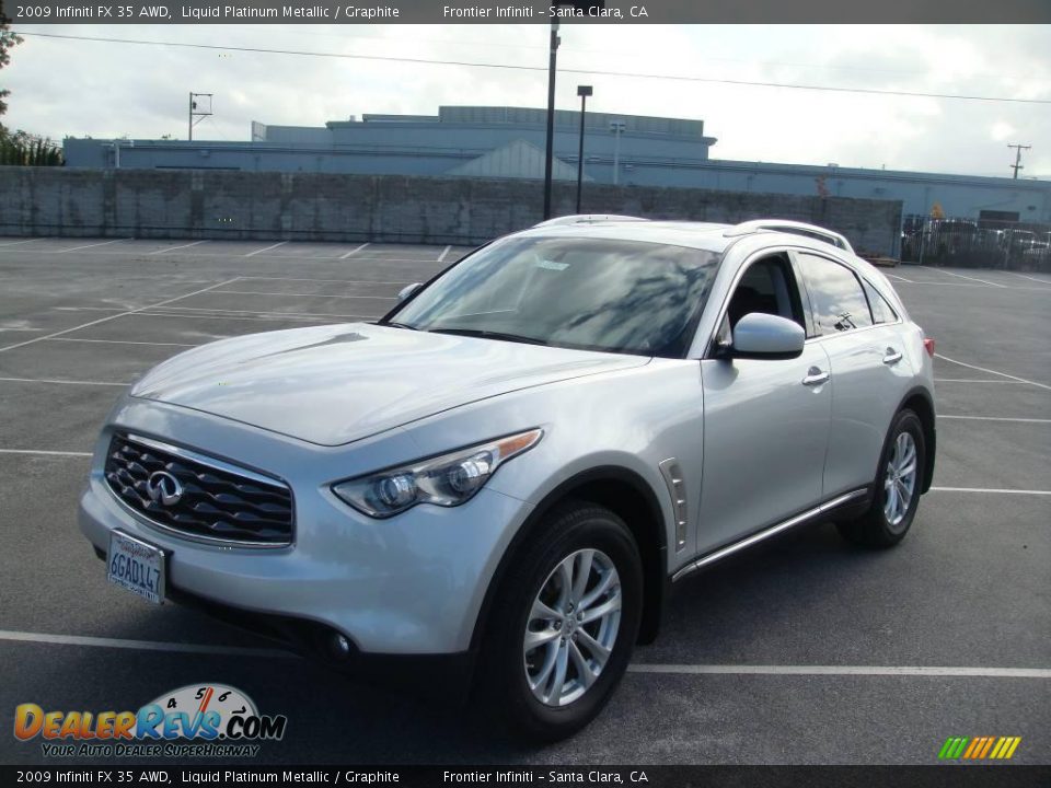 2009 Infiniti FX 35 AWD Liquid Platinum Metallic / Graphite Photo #1