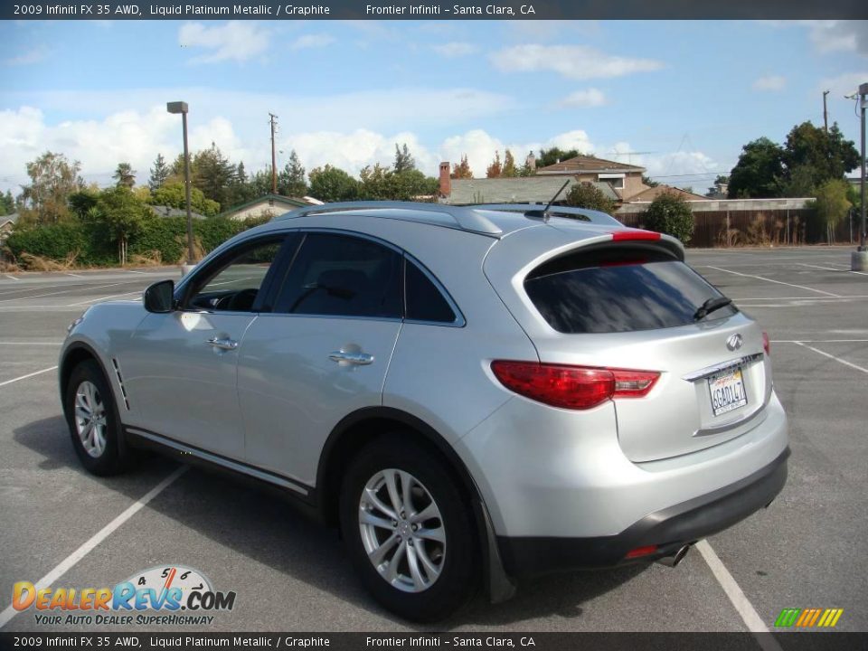 2009 Infiniti FX 35 AWD Liquid Platinum Metallic / Graphite Photo #2