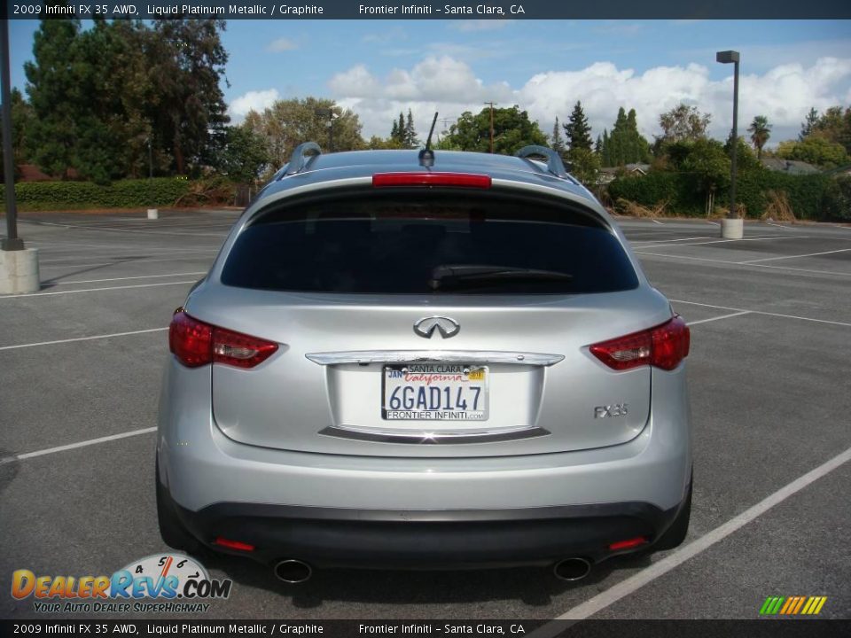 2009 Infiniti FX 35 AWD Liquid Platinum Metallic / Graphite Photo #3