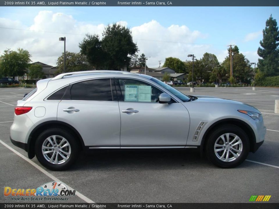2009 Infiniti FX 35 AWD Liquid Platinum Metallic / Graphite Photo #5