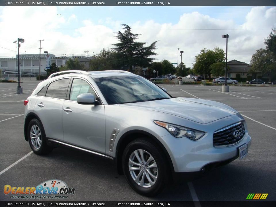 2009 Infiniti FX 35 AWD Liquid Platinum Metallic / Graphite Photo #6