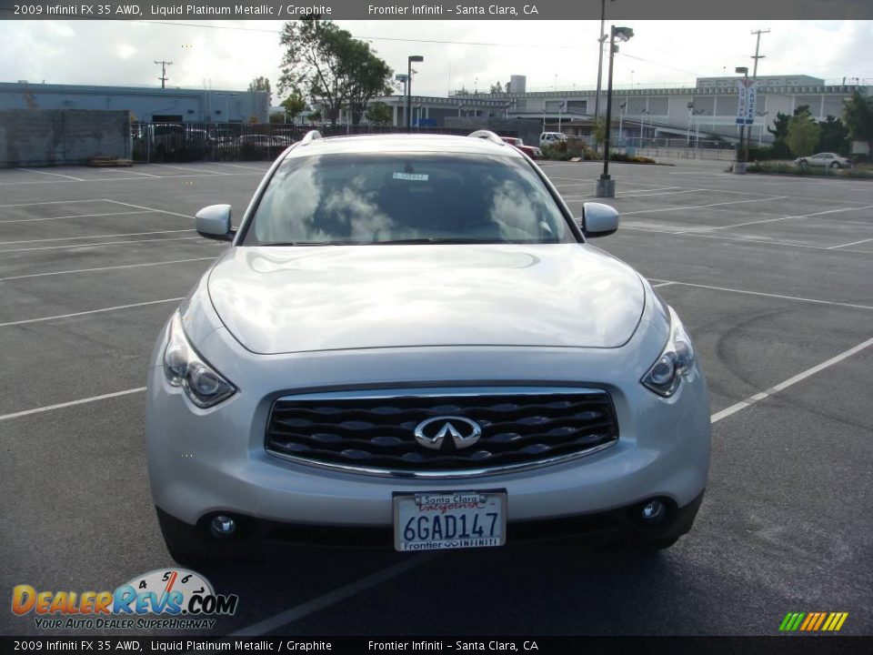 2009 Infiniti FX 35 AWD Liquid Platinum Metallic / Graphite Photo #7