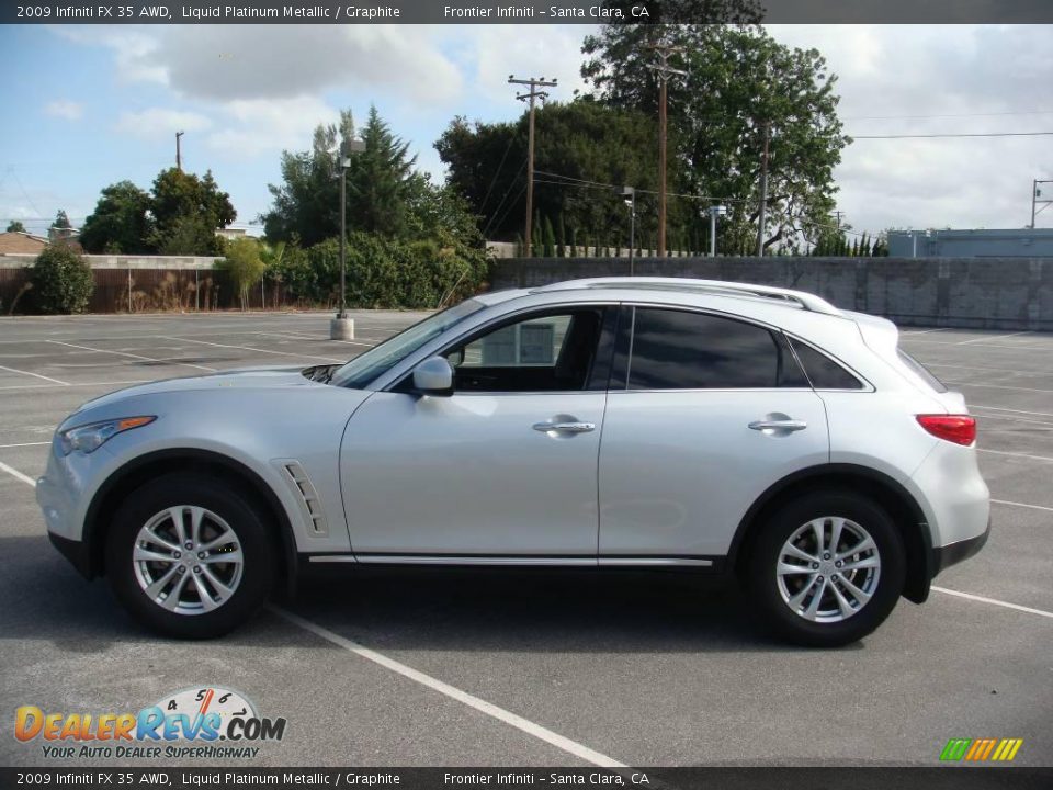 2009 Infiniti FX 35 AWD Liquid Platinum Metallic / Graphite Photo #8