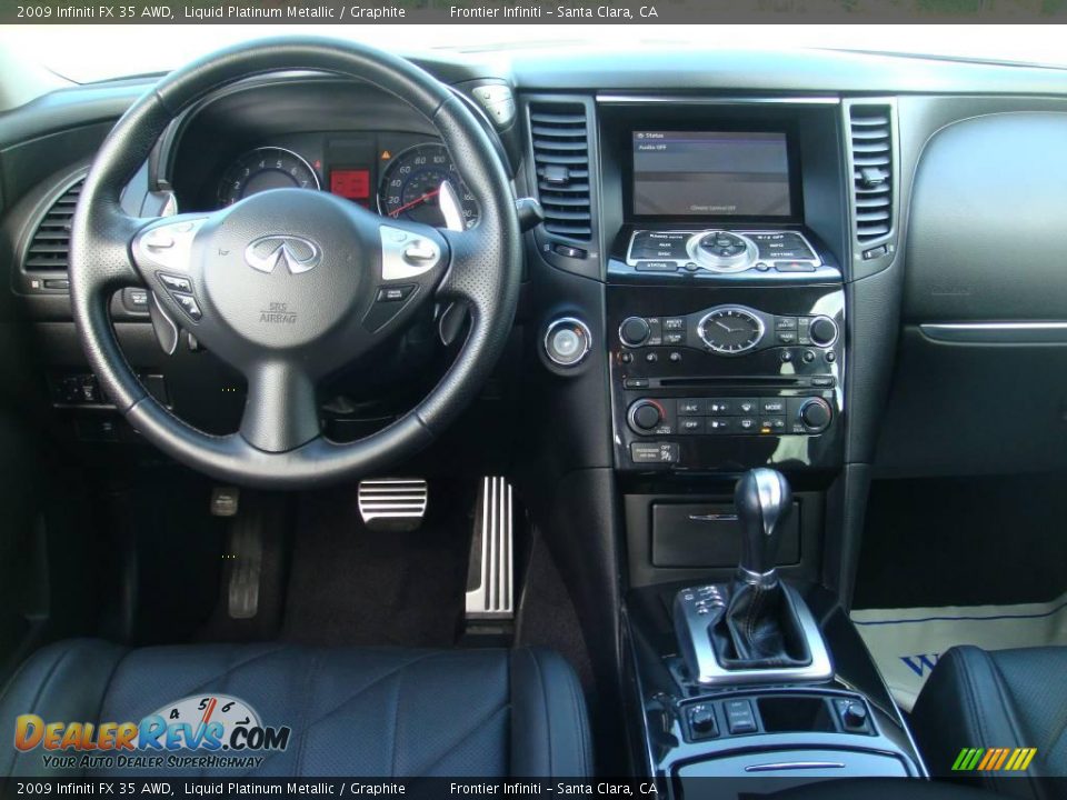 2009 Infiniti FX 35 AWD Liquid Platinum Metallic / Graphite Photo #14