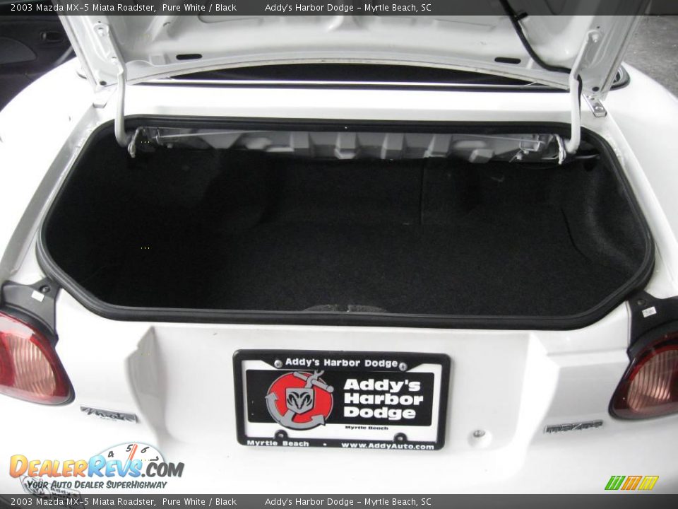 2003 Mazda MX-5 Miata Roadster Pure White / Black Photo #9