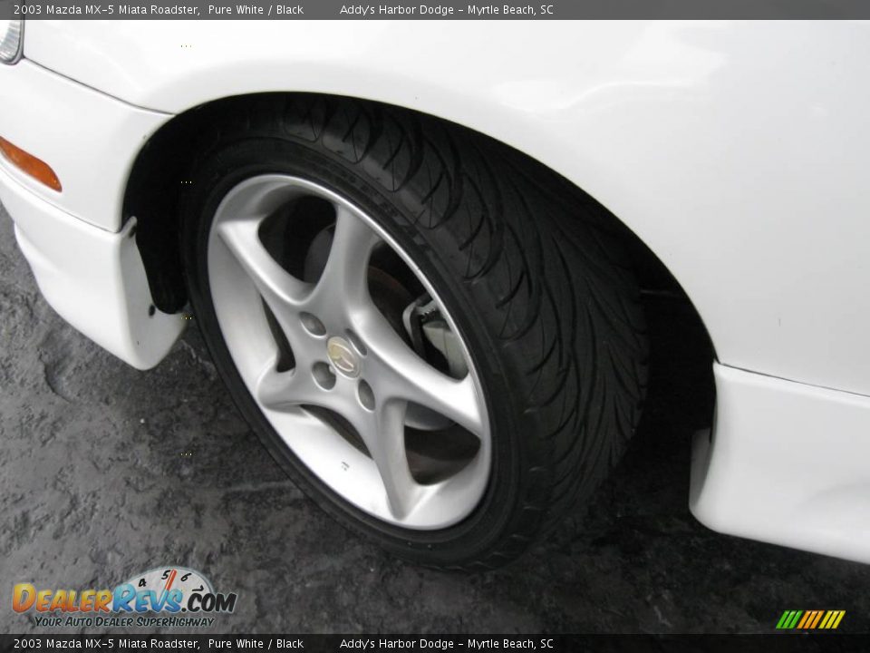 2003 Mazda MX-5 Miata Roadster Pure White / Black Photo #12