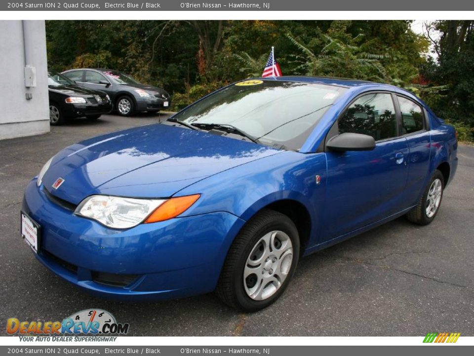 2004 Saturn ION 2 Quad Coupe Electric Blue / Black Photo #1