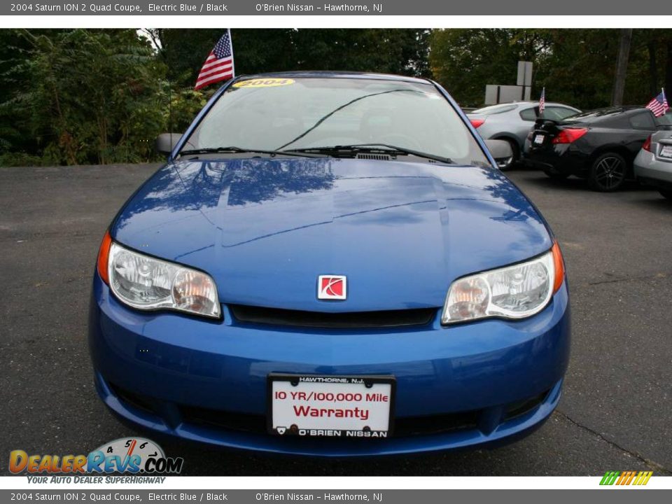 2004 Saturn ION 2 Quad Coupe Electric Blue / Black Photo #2