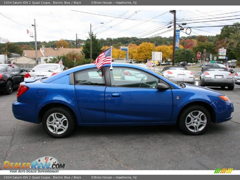 2004 Saturn ION 2 Quad Coupe Electric Blue / Black Photo #4