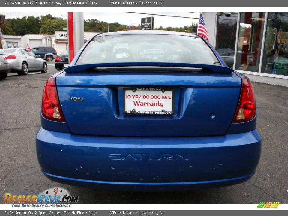 2004 Saturn ION 2 Quad Coupe Electric Blue / Black Photo #6