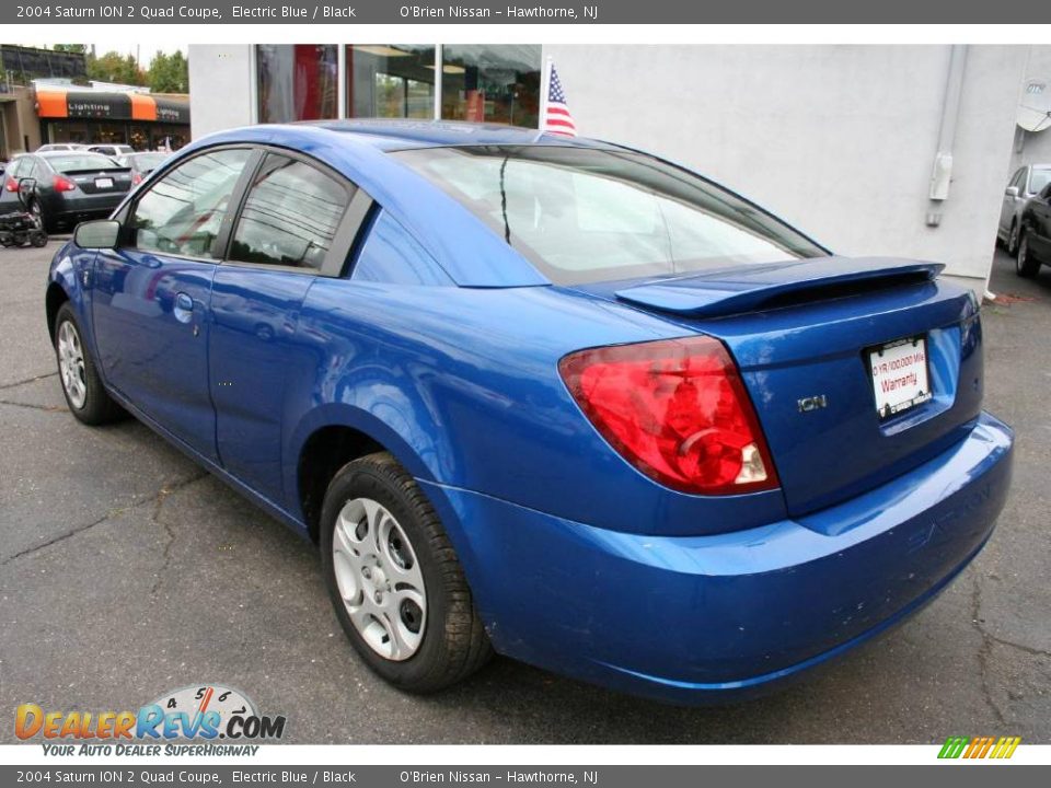 2004 Saturn ION 2 Quad Coupe Electric Blue / Black Photo #7