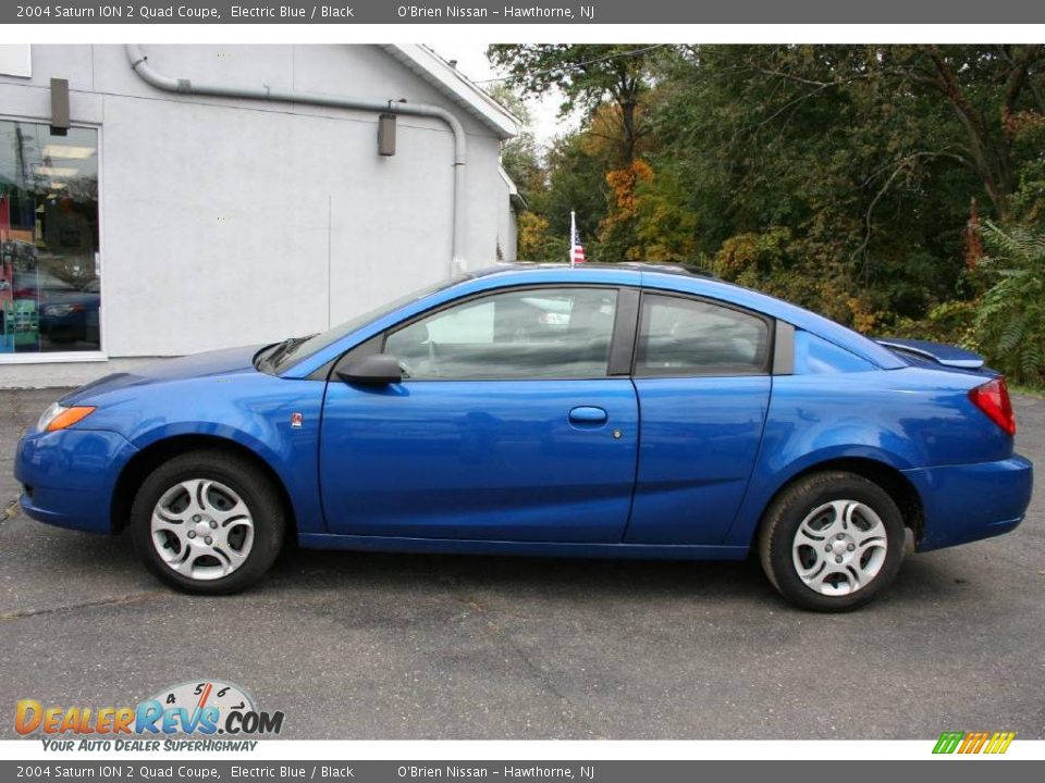 2004 Saturn ION 2 Quad Coupe Electric Blue / Black Photo #8