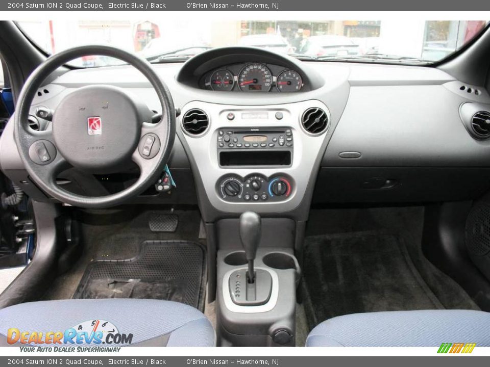 2004 Saturn ION 2 Quad Coupe Electric Blue / Black Photo #13