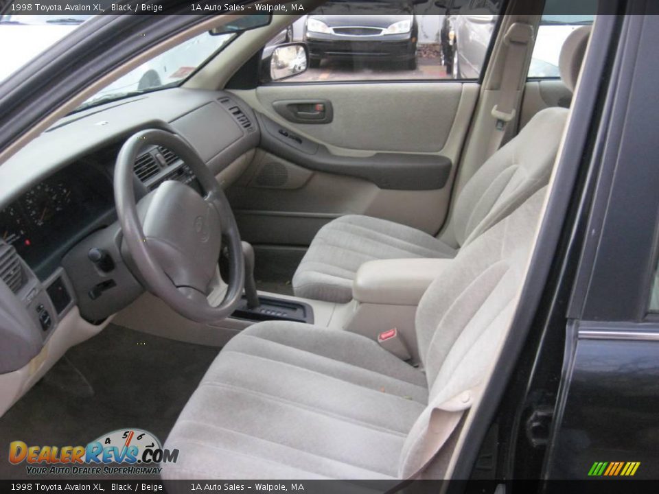 1998 Toyota Avalon XL Black / Beige Photo #3