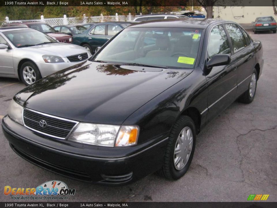 1998 Toyota Avalon XL Black / Beige Photo #7