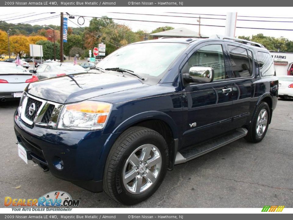 2009 Nissan Armada LE 4WD Majestic Blue Metallic / Almond Photo #1