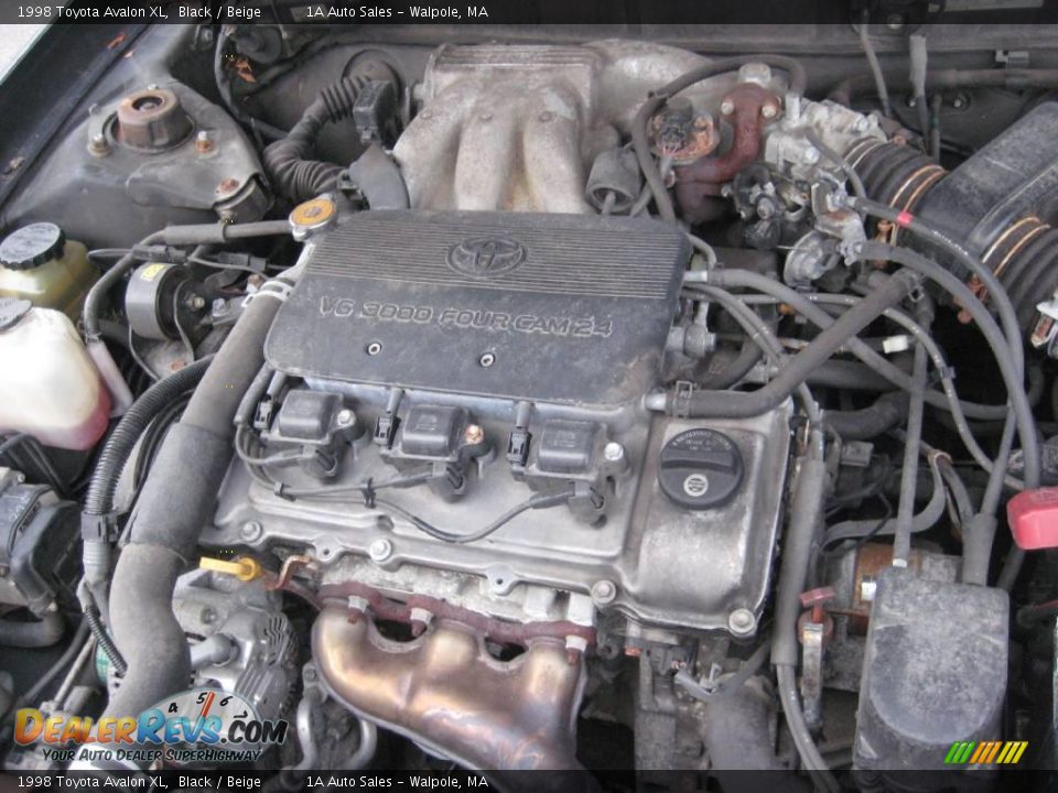 1998 Toyota Avalon XL Black / Beige Photo #22