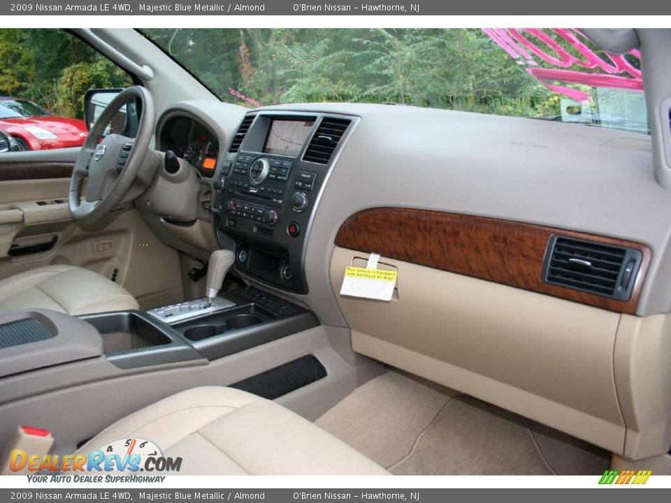 2009 Nissan Armada LE 4WD Majestic Blue Metallic / Almond Photo #24