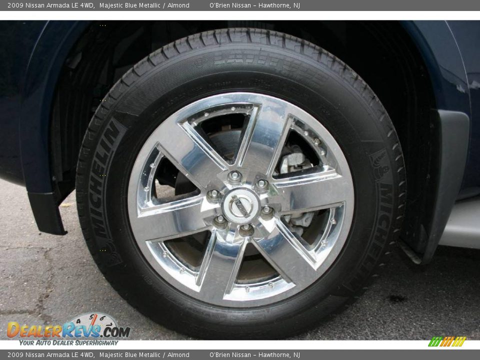 2009 Nissan Armada LE 4WD Majestic Blue Metallic / Almond Photo #27