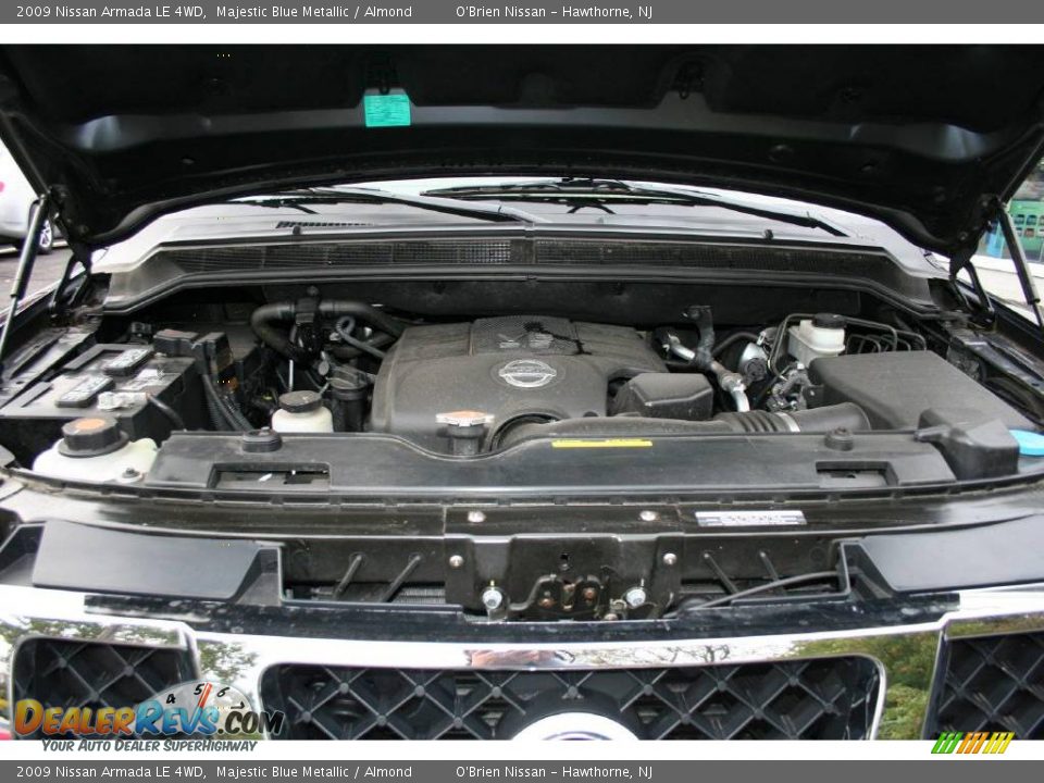 2009 Nissan Armada LE 4WD Majestic Blue Metallic / Almond Photo #29