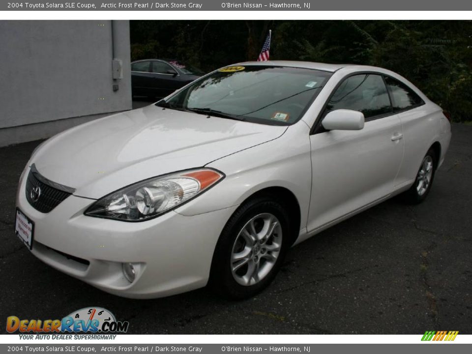 2004 Toyota Solara SLE Coupe Arctic Frost Pearl / Dark Stone Gray Photo #1