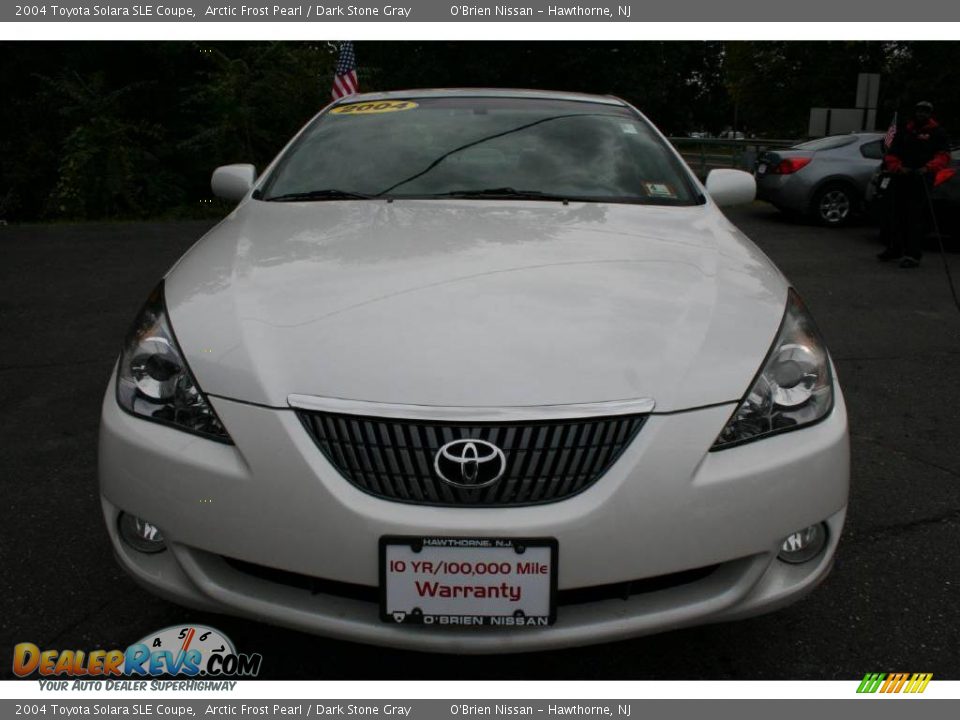2004 Toyota Solara SLE Coupe Arctic Frost Pearl / Dark Stone Gray Photo #2