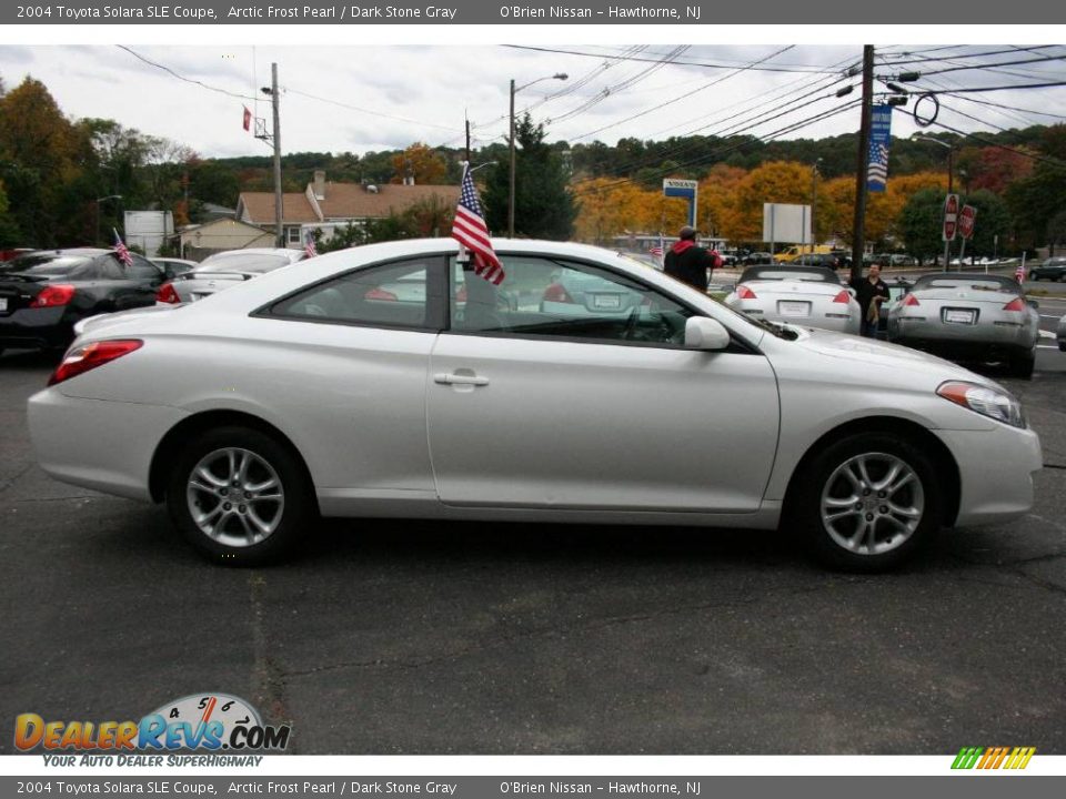 2004 Toyota Solara SLE Coupe Arctic Frost Pearl / Dark Stone Gray Photo #4