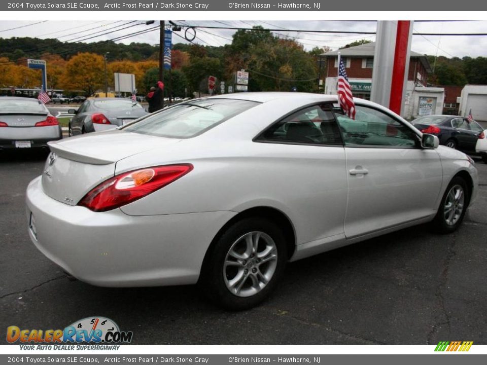 2004 Toyota Solara SLE Coupe Arctic Frost Pearl / Dark Stone Gray Photo #5