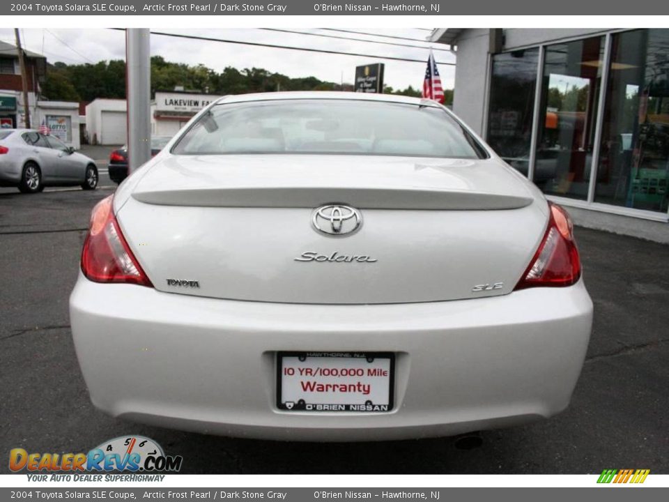 2004 Toyota Solara SLE Coupe Arctic Frost Pearl / Dark Stone Gray Photo #6