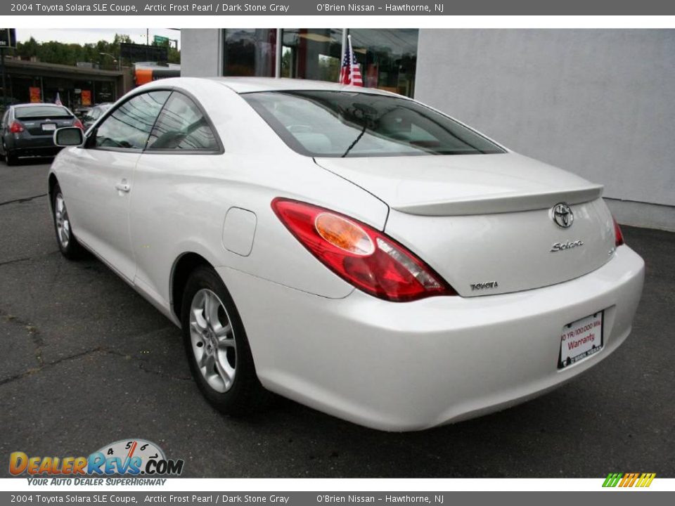 2004 Toyota Solara SLE Coupe Arctic Frost Pearl / Dark Stone Gray Photo #7