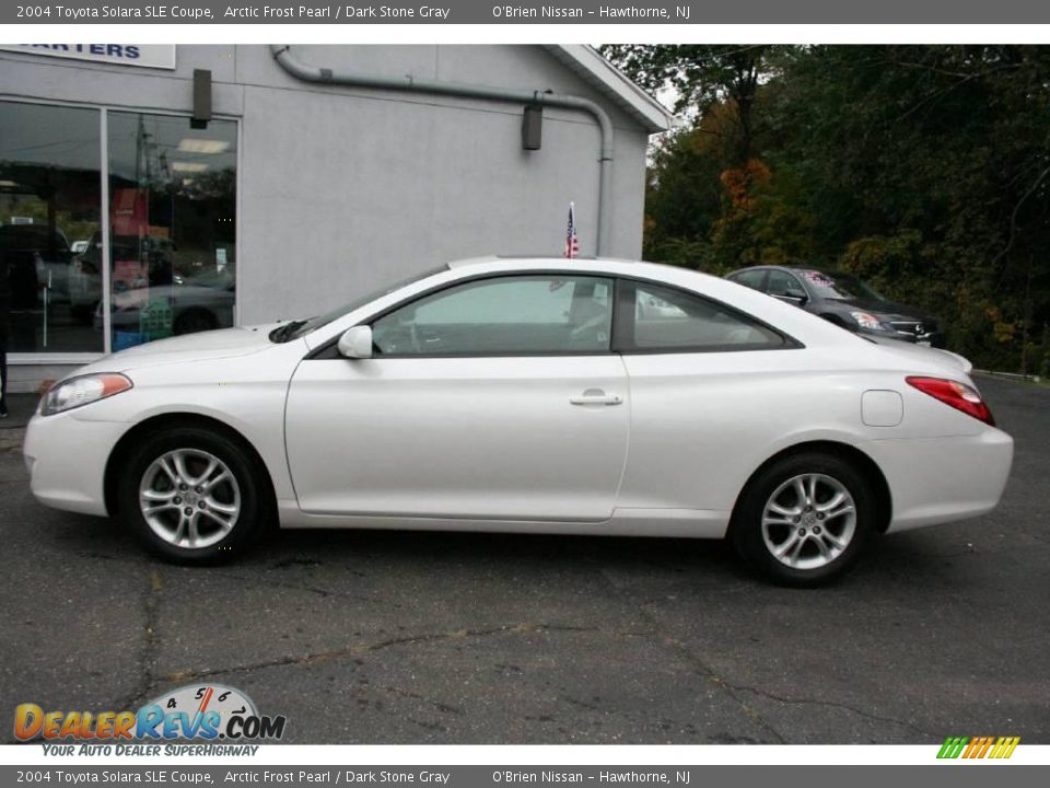 2004 Toyota Solara SLE Coupe Arctic Frost Pearl / Dark Stone Gray Photo #8