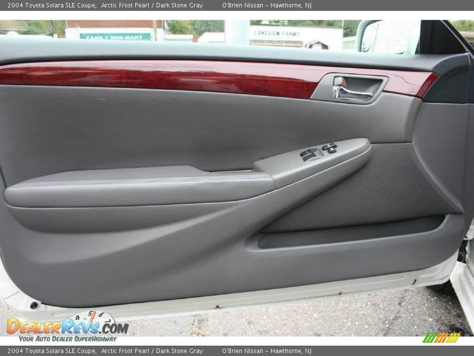 2004 Toyota Solara SLE Coupe Arctic Frost Pearl / Dark Stone Gray Photo #9
