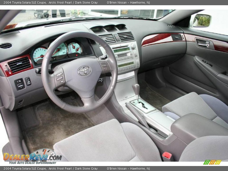 2004 Toyota Solara SLE Coupe Arctic Frost Pearl / Dark Stone Gray Photo #10
