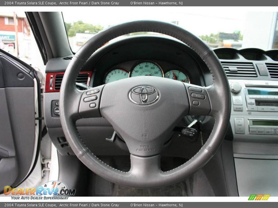 2004 Toyota Solara SLE Coupe Arctic Frost Pearl / Dark Stone Gray Photo #14