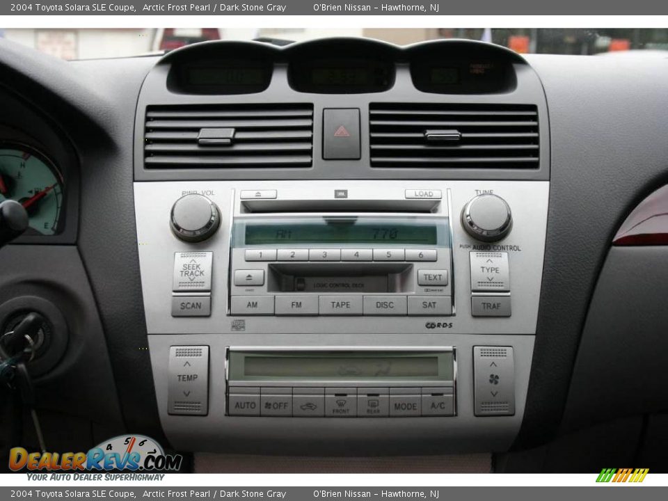2004 Toyota Solara SLE Coupe Arctic Frost Pearl / Dark Stone Gray Photo #16