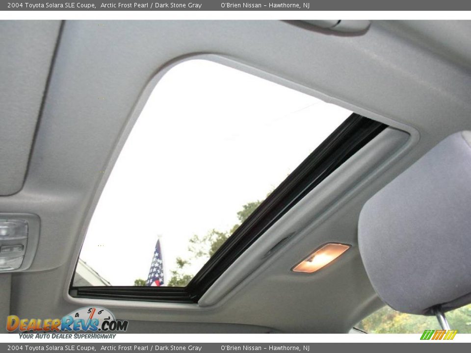 2004 Toyota Solara SLE Coupe Arctic Frost Pearl / Dark Stone Gray Photo #18
