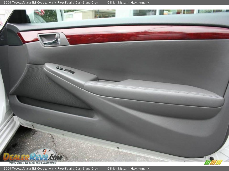 2004 Toyota Solara SLE Coupe Arctic Frost Pearl / Dark Stone Gray Photo #21