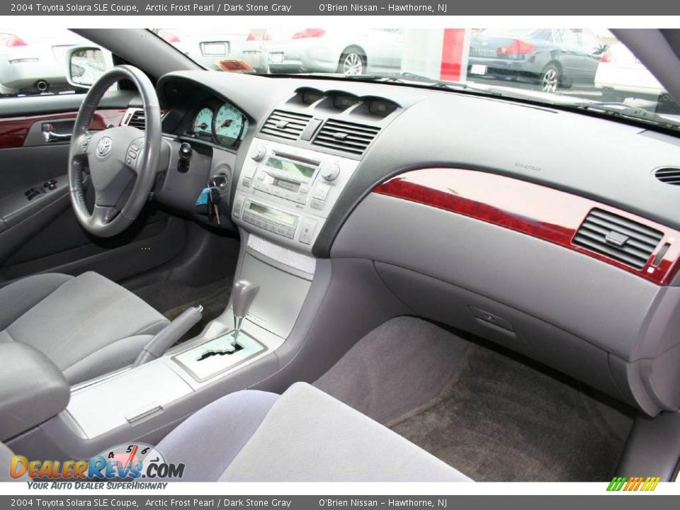 2004 Toyota Solara SLE Coupe Arctic Frost Pearl / Dark Stone Gray Photo #22