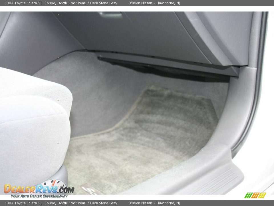 2004 Toyota Solara SLE Coupe Arctic Frost Pearl / Dark Stone Gray Photo #23