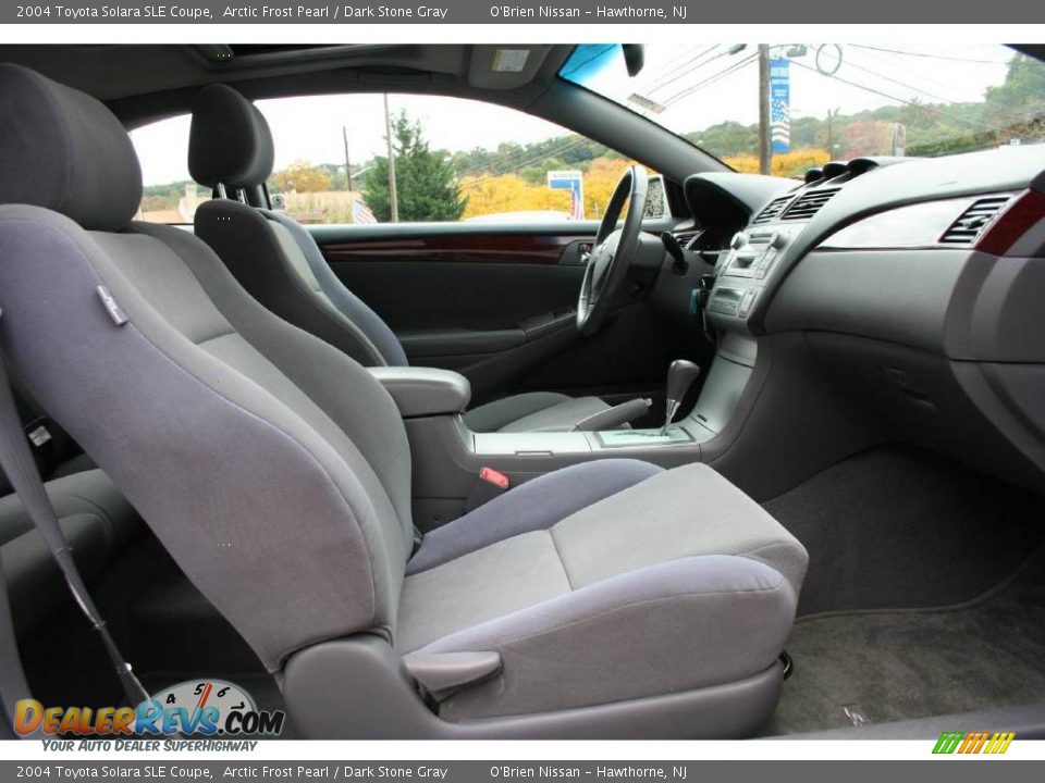 2004 Toyota Solara SLE Coupe Arctic Frost Pearl / Dark Stone Gray Photo #25