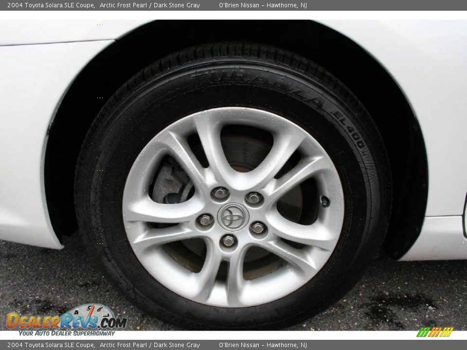 2004 Toyota Solara SLE Coupe Arctic Frost Pearl / Dark Stone Gray Photo #26