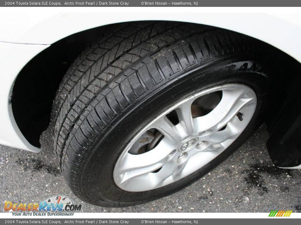 2004 Toyota Solara SLE Coupe Arctic Frost Pearl / Dark Stone Gray Photo #27