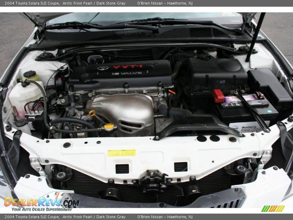 2004 Toyota Solara SLE Coupe Arctic Frost Pearl / Dark Stone Gray Photo #28